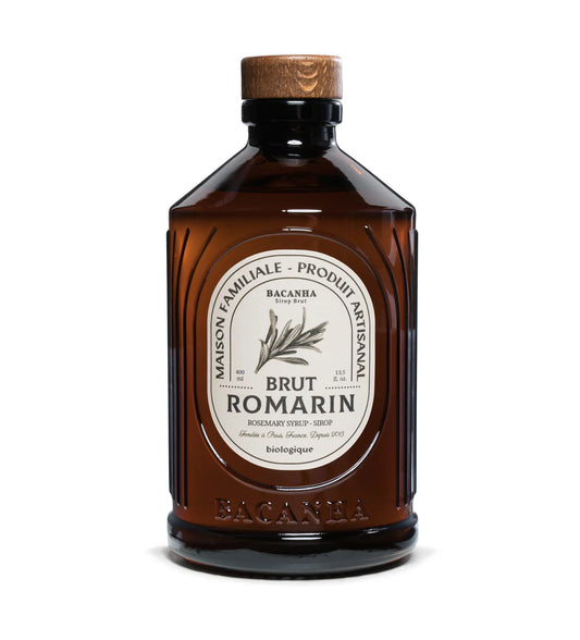 BOUTEILLE DE SIROP BRUT BACANHA ROMARIN BRUT BIOLOGIQUE 400 ml