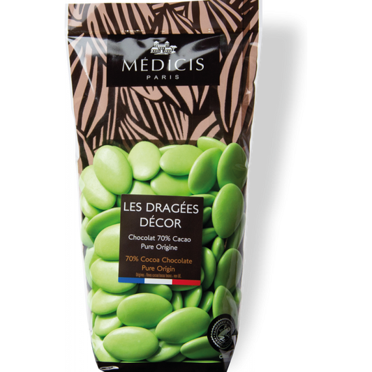 Sachet Dragées Décor Vert Bambou 250 g