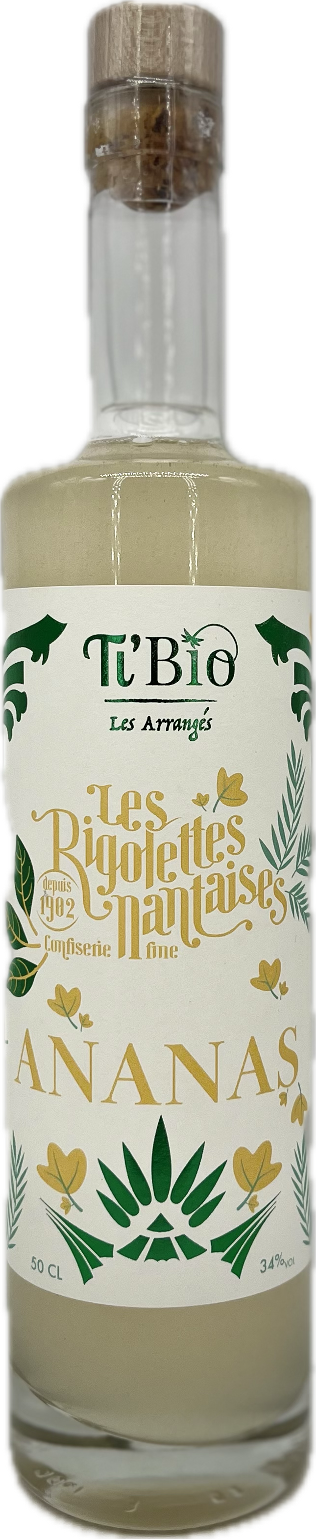 BOUTEILLE DE RHUM aux Rigolettes Ananas 50 CL