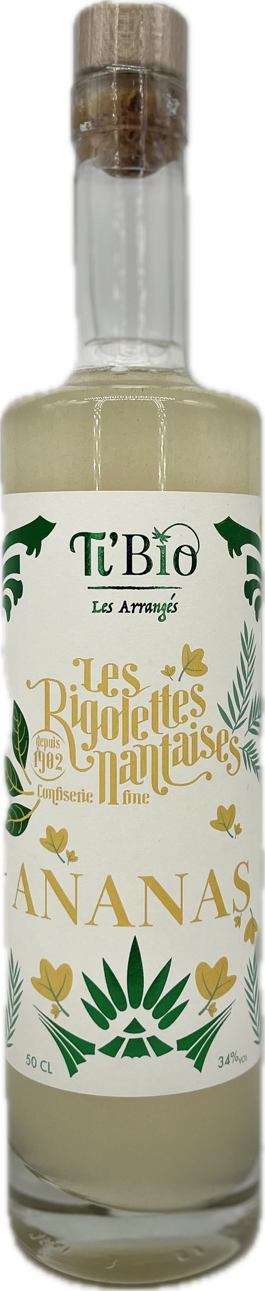 BOUTEILLE DE RHUM aux Rigolettes Ananas 50 CL
