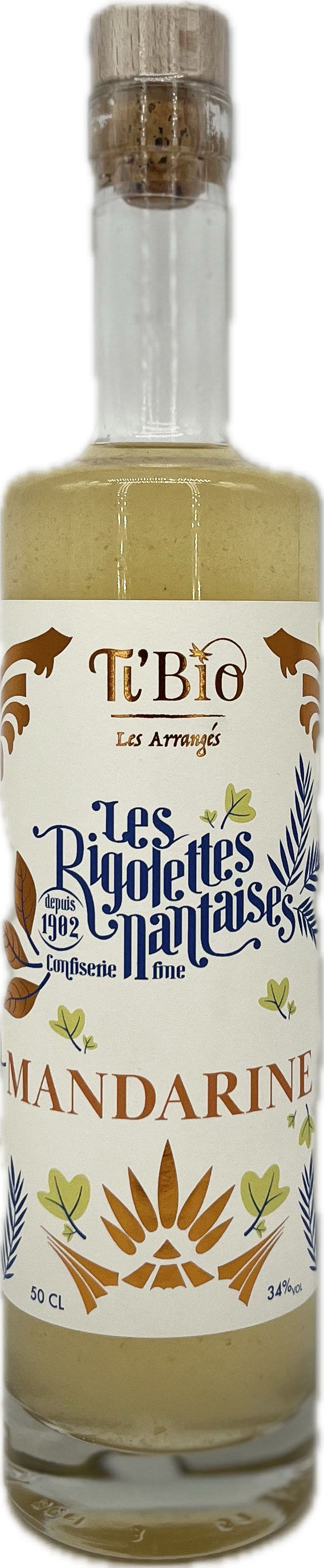 BOUTEILLE DE RHUM aux Rigolettes Mandarine 50 CL